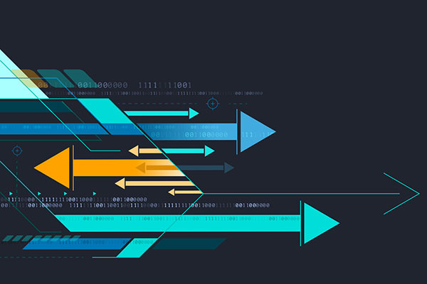 Arrows pointing in different directions