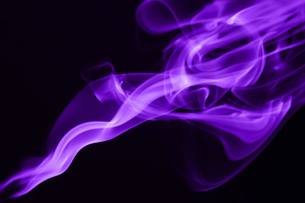 Purple vape smoke