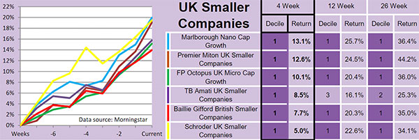 UK small-caps table (January 2020)