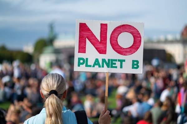 There is no planet B climate change protest picture.