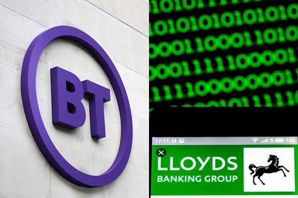 BT and Lloyds triptych