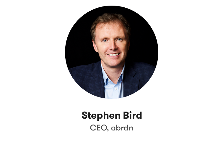 Stephen Bird, CEO, abrdn