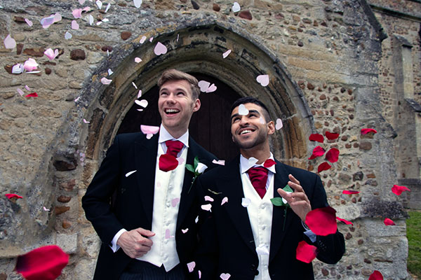 Same-sex couple getting married