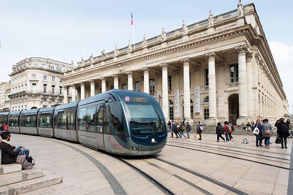 Alstom tram in Bordeaux