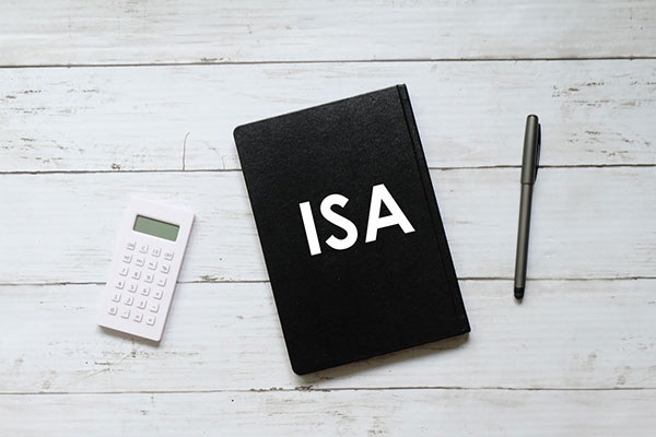 ISA notepad for investment choices and calculator to work out returns