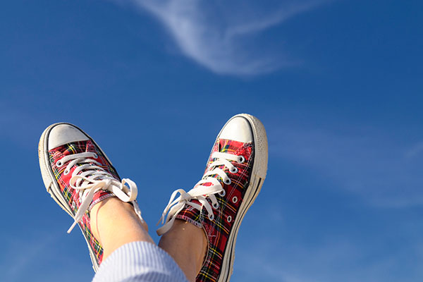 Feet up in the air relaxing 600