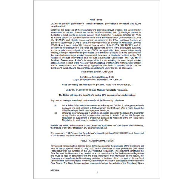 LSI2 - Final Terms image