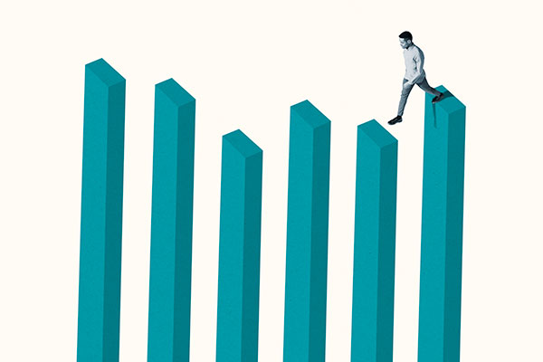 Conservative investment trust portfolio investor studying performance 600