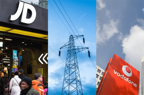 JD Sports, SSE and Vodafone brands 600