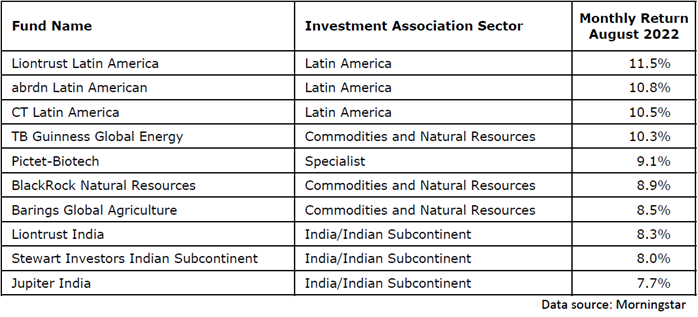 Saltydog top funds in August