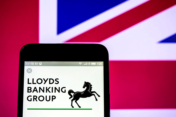 Lloyds Bank logo and UK flag 600