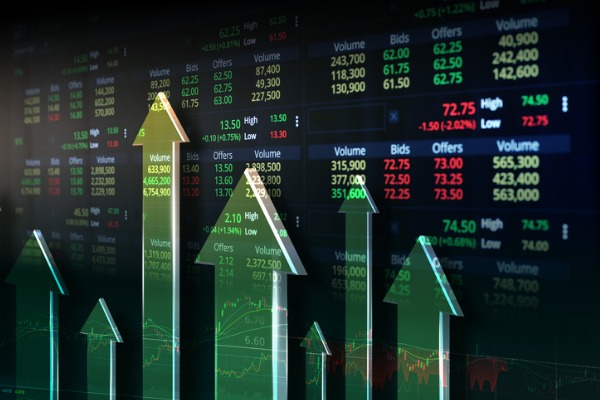 stock trading chart finance up arrow 600