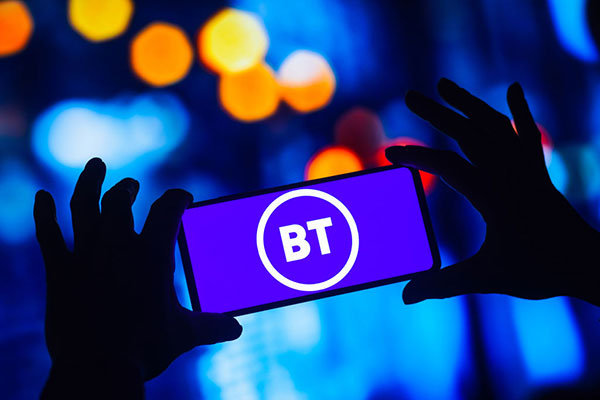 BT logo on a smartphone 600