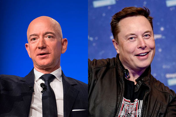 Jeff Bezos and Elon Musk 600