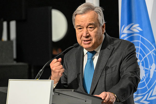 UN secretary-general Antonio Guterres 600