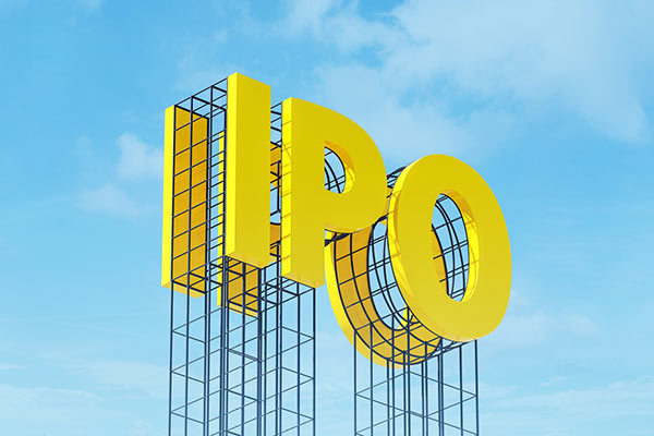 IPO in words sign 600