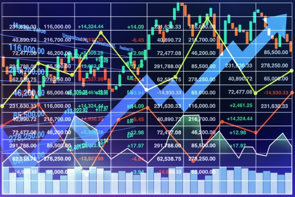 stock data arrow up 600