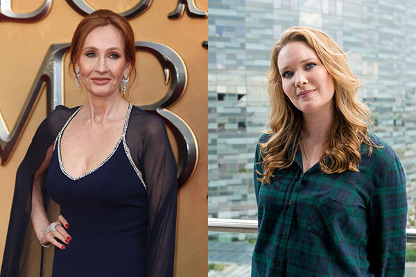 Bloomsbury authors J K Rowling and Sarah J. Maas