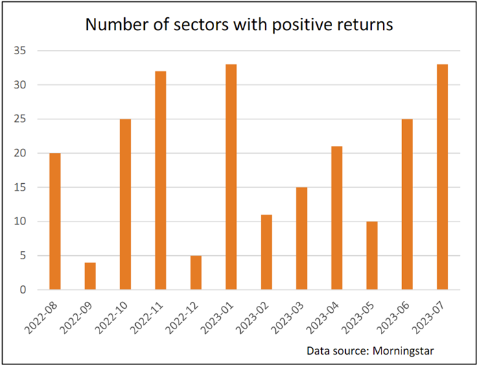 Salty Dog sector return data