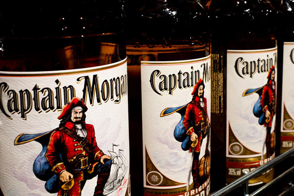 Captain Morgan rum Diageo brand 600
