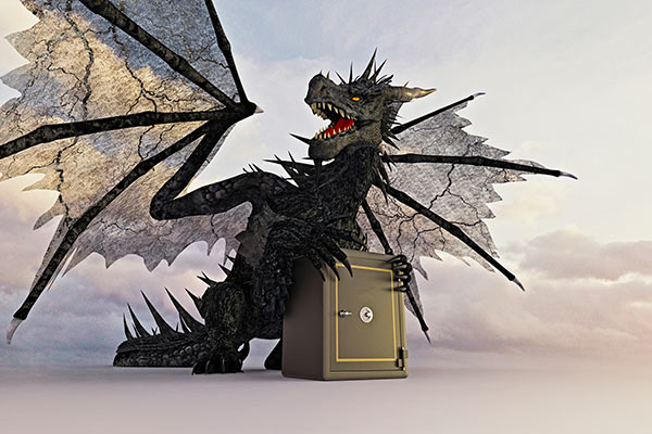 Dragon guarding retirement savings 600