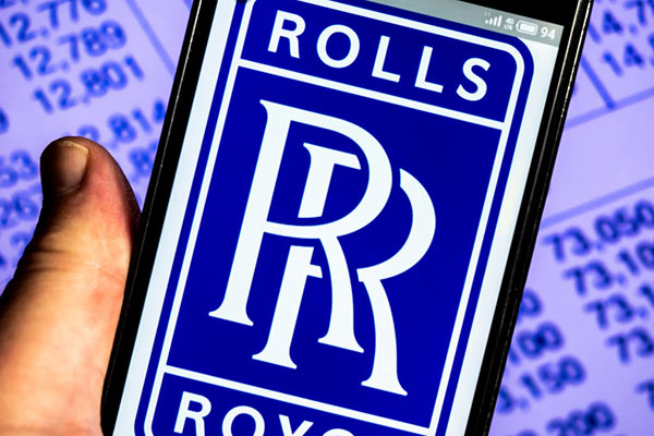 Rolls-Royce logo on a smartphone 600