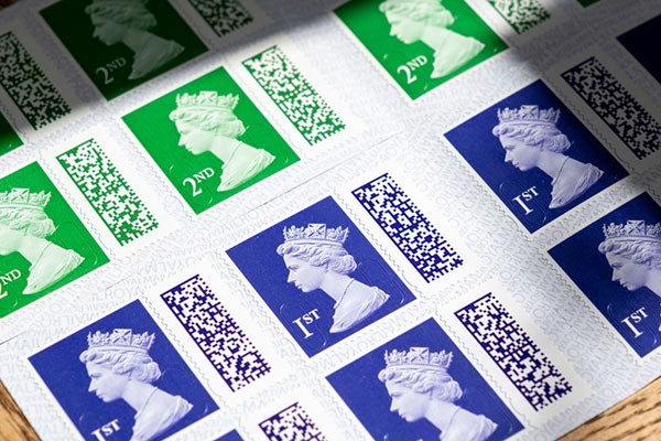 Royal Mail stamps 600