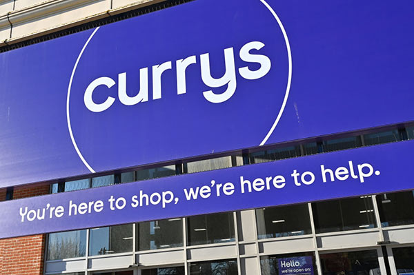 Currys shop front Getty 600