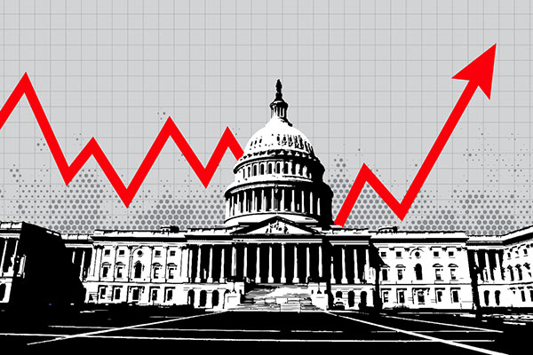 Capitol Hill, Washington DC and a market chart
