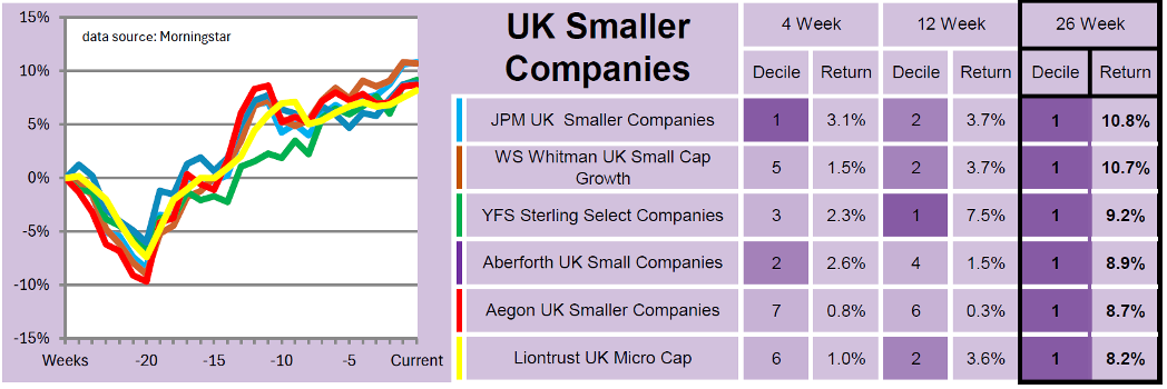 UK Smaller Companies table