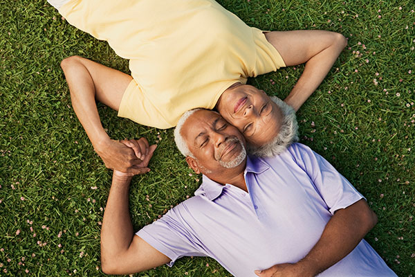 Couple keeping calm Getty