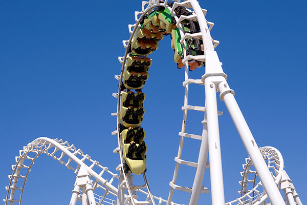 abrdn image of a roller coaster