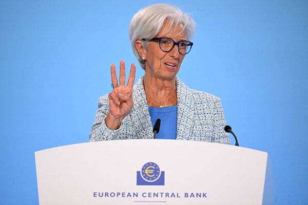 Christine Lagarde, president of the ECB