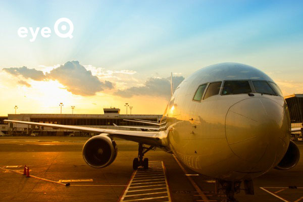 EyeQ airplane on ground