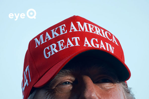 eyeQ Trump with a 'Make America great again' hat Getty