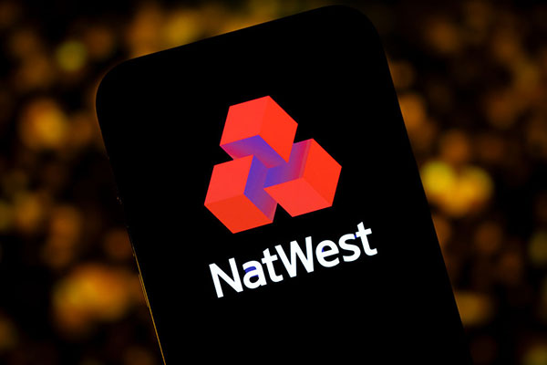 NatWest logo on a smartphone Getty