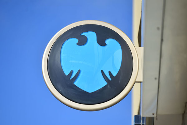 Barclays logo outside one of its branches