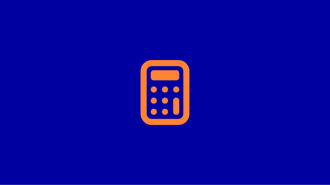 orange-calculator-on-blue-background