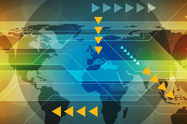 abrdn Globe and arrows montage of investing