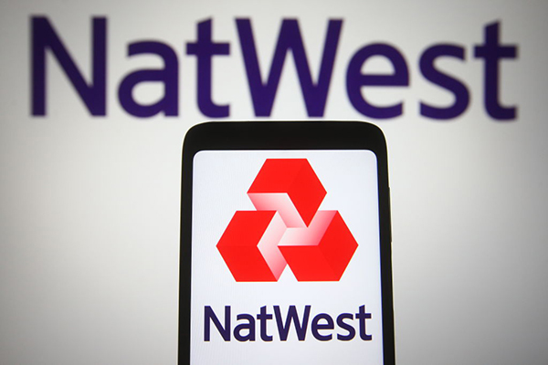 NatWest logo is seen on a smartphone, Getty