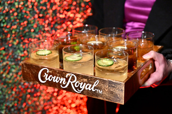 Diageo's Crown Royal whisky in glasses, Getty