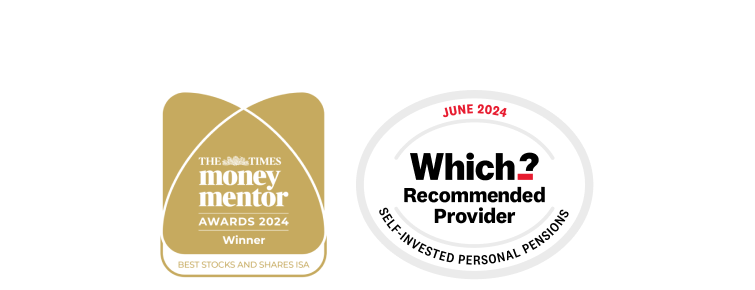 Interactive Investor 2024 awards: "Money Mentor Best Stocks and Shares ISA" and "Which? Recommended Provider for Self-Invested Personal Pensions"