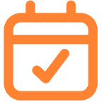 calendar icon with tick