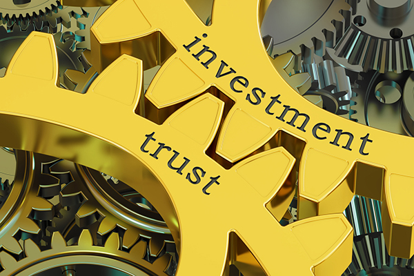 Investment trust written on gearwheels