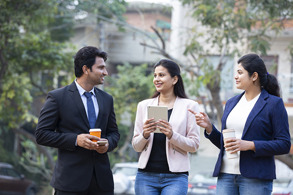 Trio of Indian businesspeople