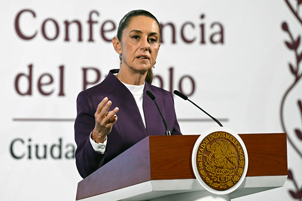 Mexico's President Claudia Sheinbaum 