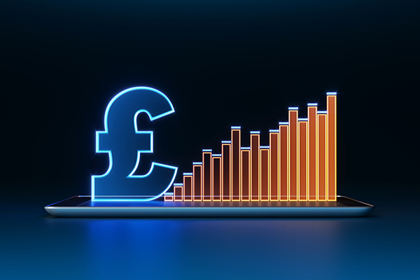 Pound sign and bar chart