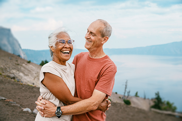 Happy retired couple