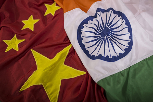 China and India flags, Getty