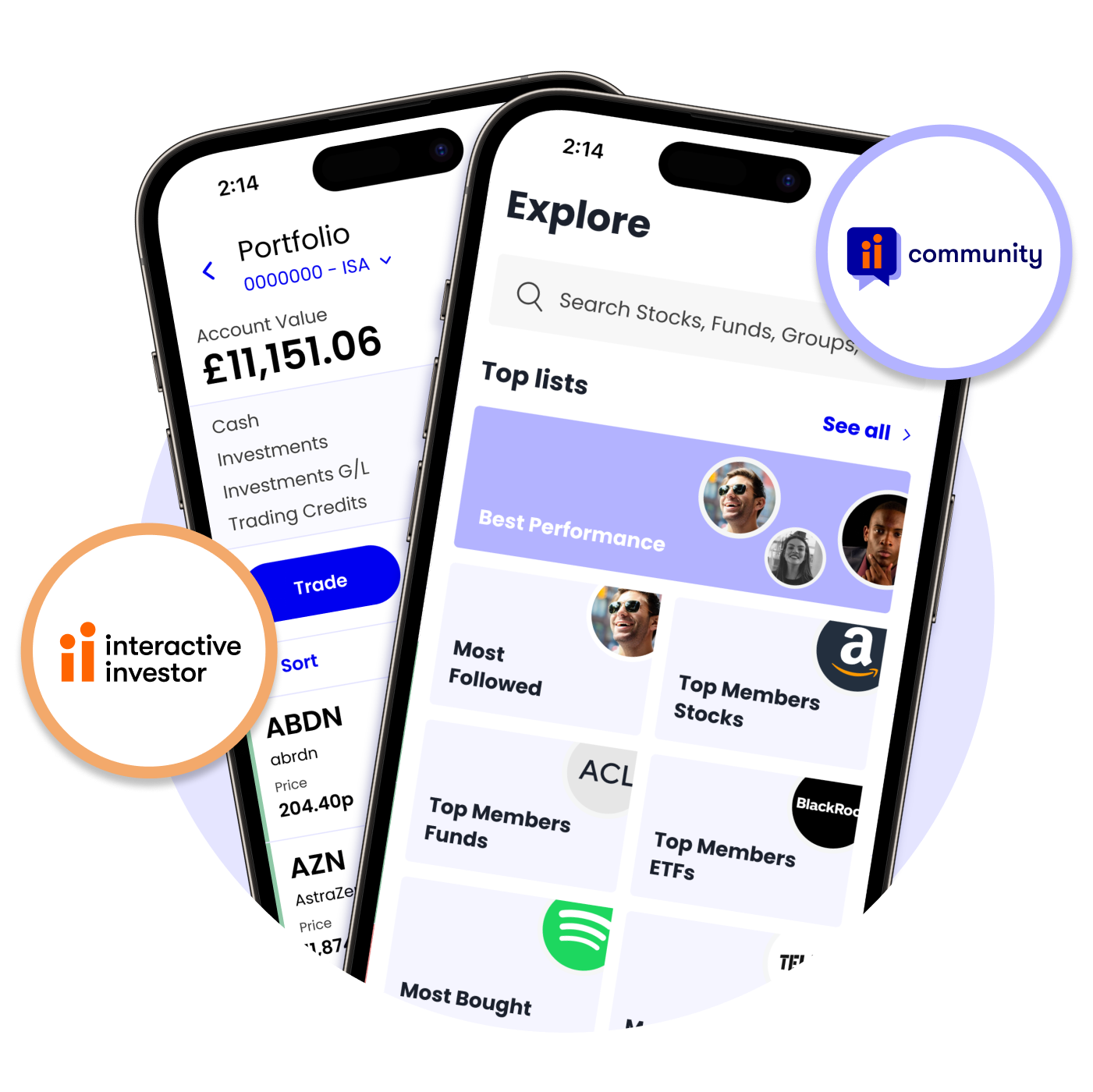 ii-community-and-app-screens